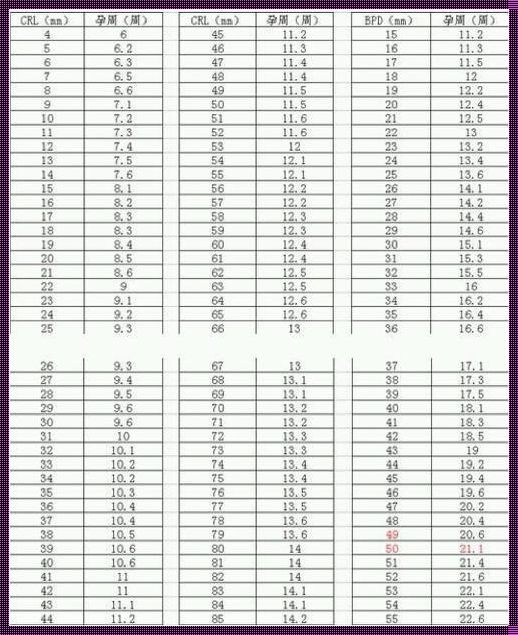 头臀径算孕周公式：让爱在孕育中绽放